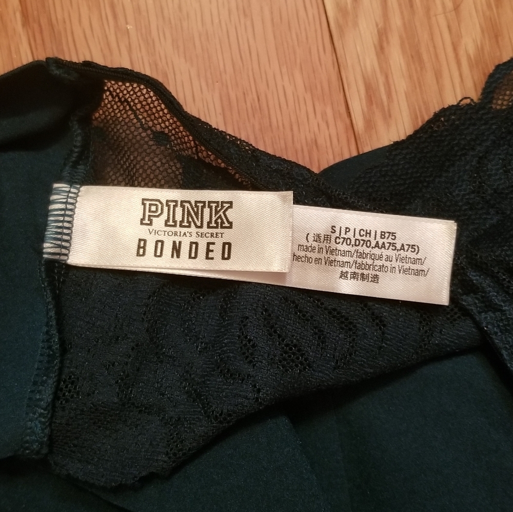 PINK, Bonded Teal No-Show Sports Bra - Picture 3 of 3